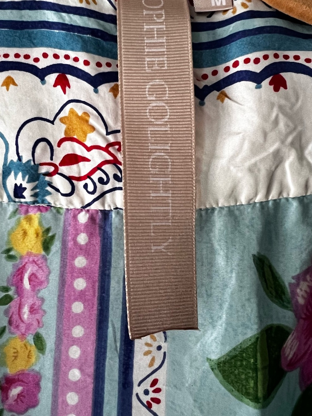 Sophie Golightly 100/% Silk Patchwork Floral Kimono Boho Bridal Festival Beach M - Picture 7 of 8